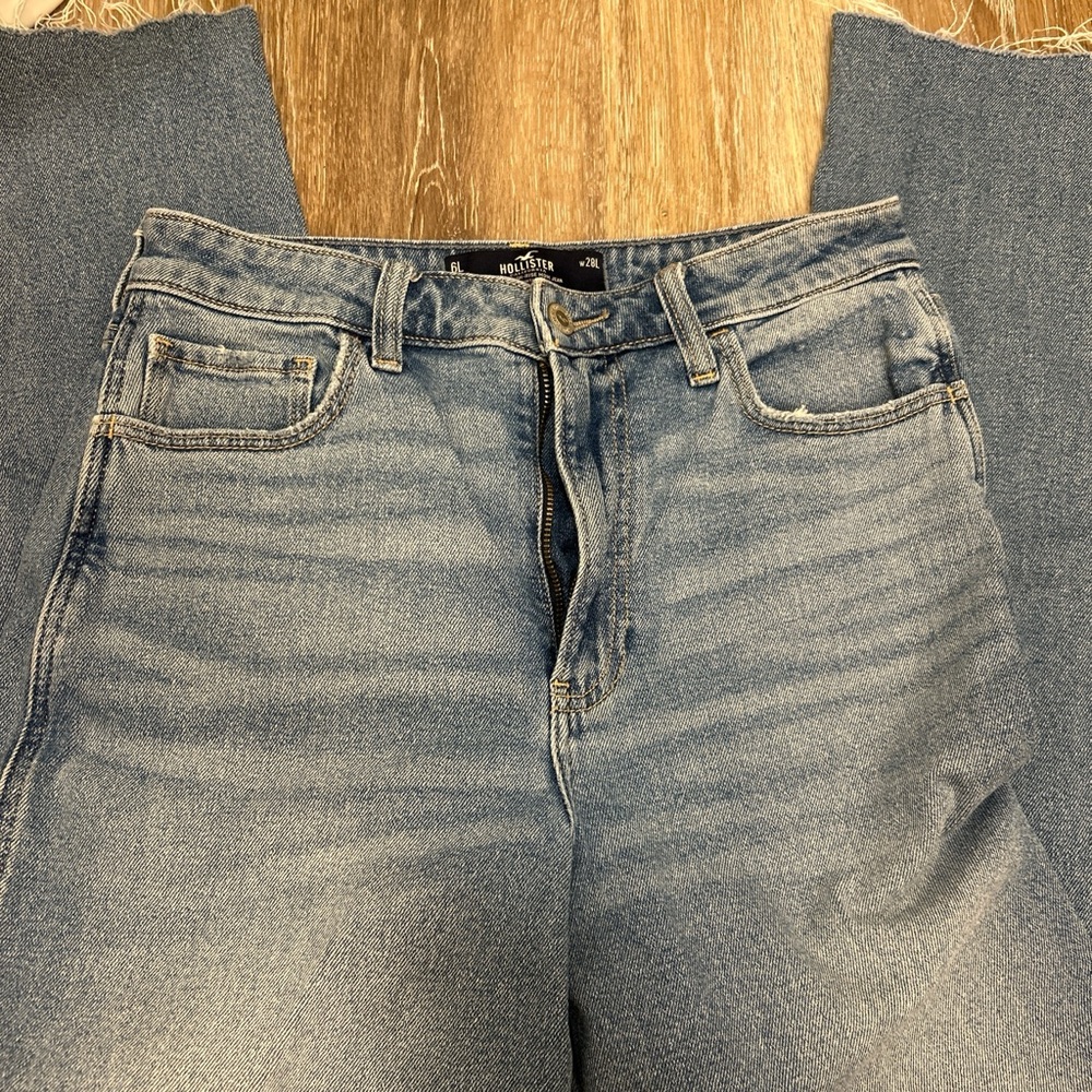 Hollister Light Blue High-Rise Jeans